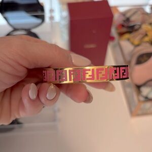 Pink and gold FENDI bracelet